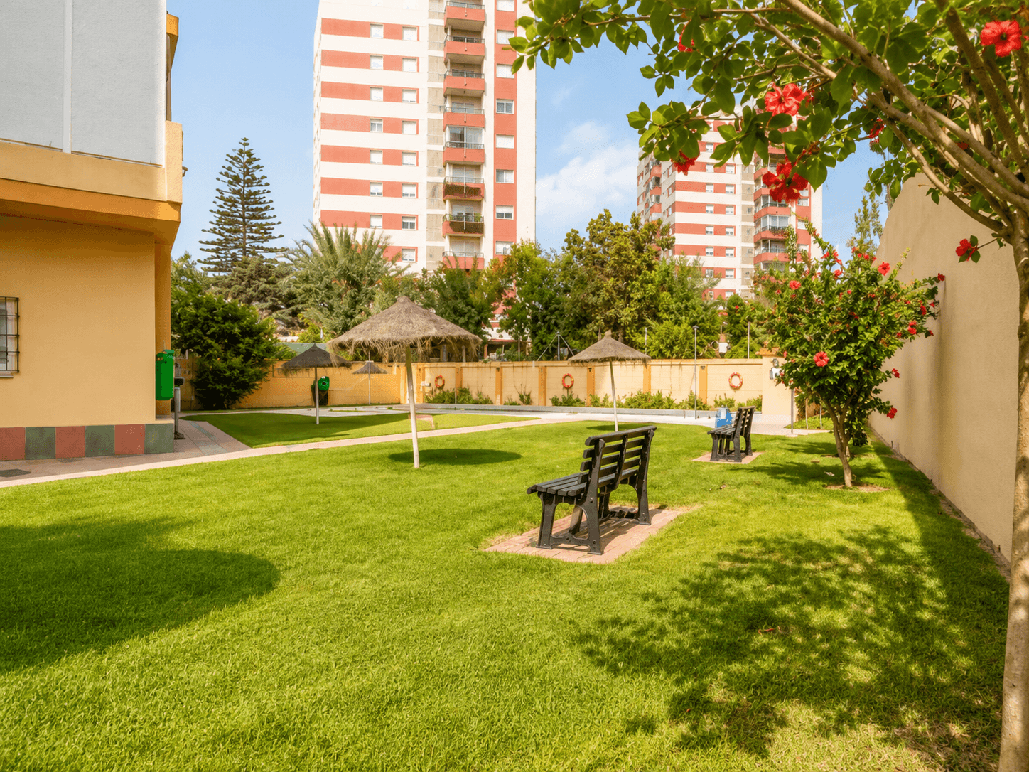 Communal garden area