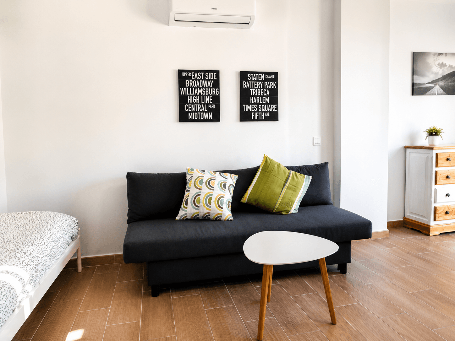 Comfortable sofa and lounge area